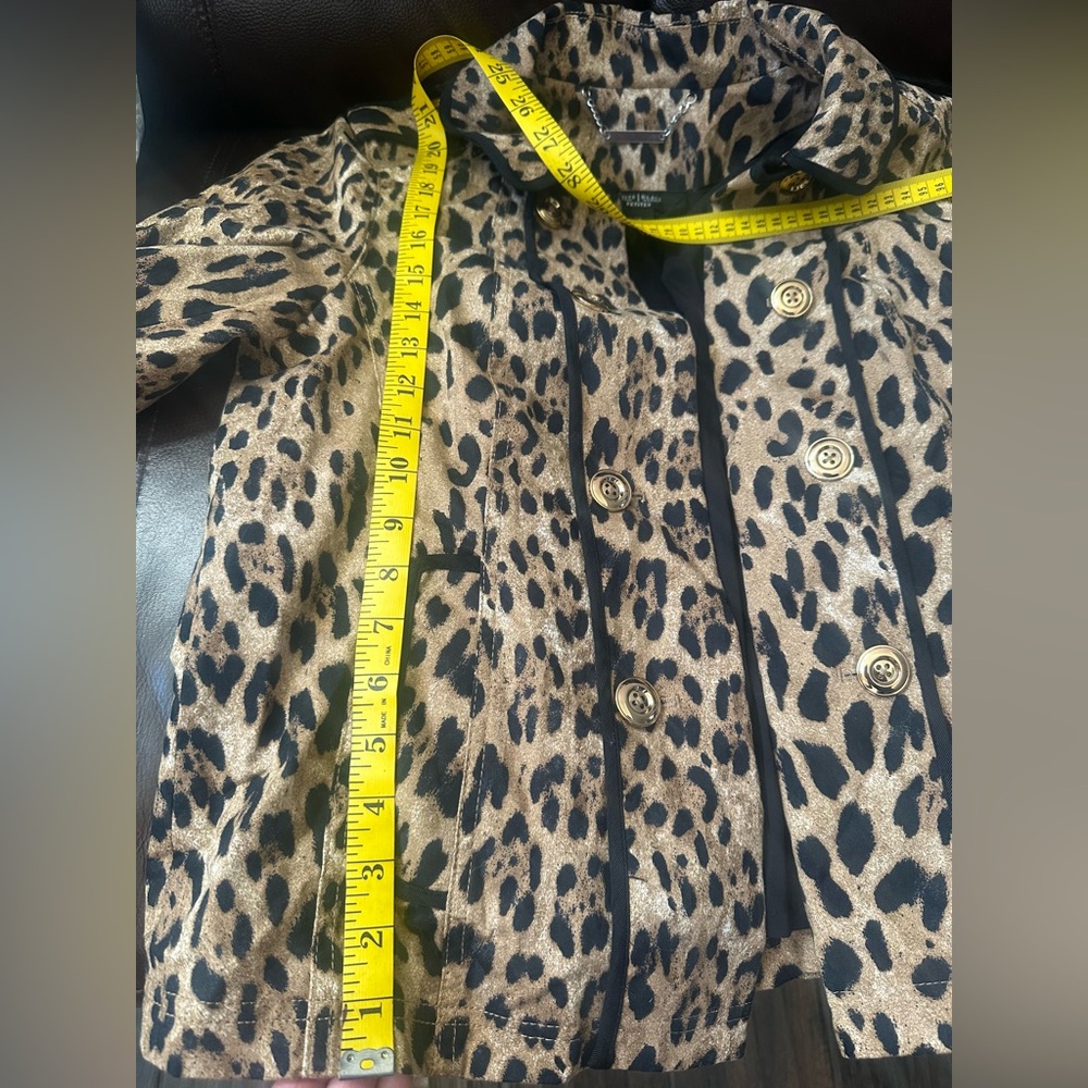 Leopard Print Button-Up Jacket - Picture 8 of 8